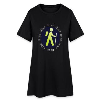 Randonnée, hilke, randonnée - Robe T-shirt Femme - noir - Devant