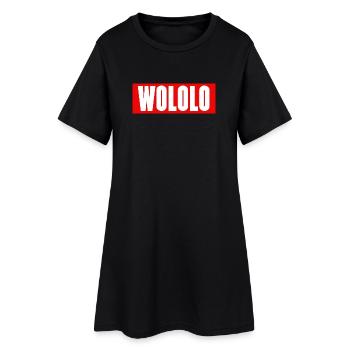 Wololo - 1 - Mobii_3 Edition - Red&White - Frauen T-Shirt-Kleid - Schwarz - Vorne