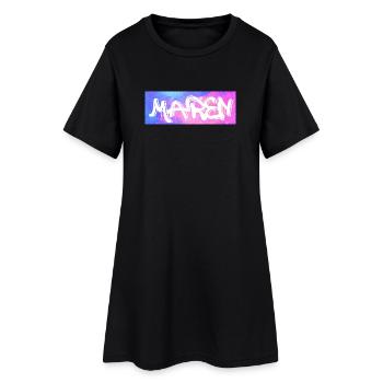 Maren Nom cadeau idée de cadeau galaxie - Robe T-shirt Femme - noir - Devant