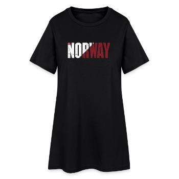 Bannière nordique Nordway Bold - Robe T-shirt Femme - noir - Devant