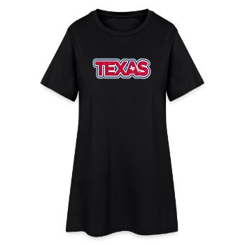 Texas Pride Logo de typographie en détresse - Robe T-shirt Femme - noir - Devant