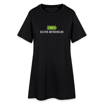 selten antriebslos fahrrad spruch geschenk akku - Frauen T-Shirt-Kleid - Schwarz - Vorne