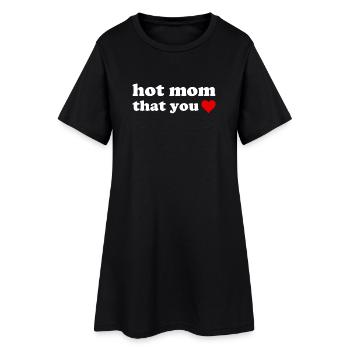 Mère Sexy que Tu Aimes - Femmes au design de cœur drôles - Robe T-shirt Femme - noir - Devant