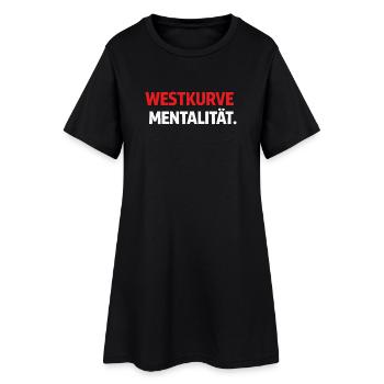West Curve Mentality Shirt - Women’s T-Shirt Dress - black - Front