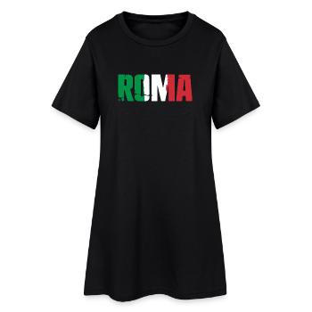 Roma Italia Vintage Rome - Robe T-shirt Femme - noir - Devant