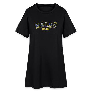 Malmö Est. 1996 - Women’s T-Shirt Dress - black - Front