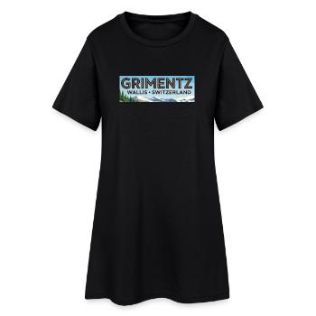 Grimentz Panorama Suisse - Robe T-shirt Femme - noir - Devant