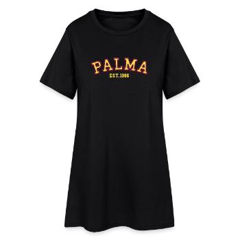 Palma Fondée en 1986 - Robe T-shirt Femme - noir - Devant