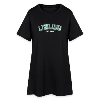 Ljubljana Fondée en 1966 - Robe T-shirt Femme - noir - Devant
