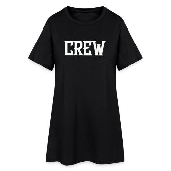 équipage - Robe T-shirt Femme - noir - Devant