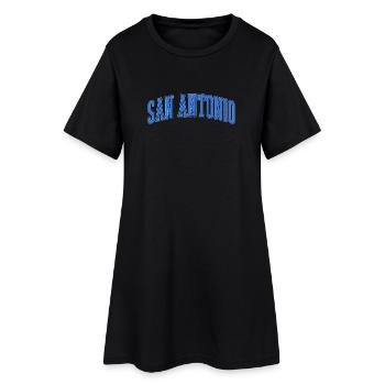 San Antonio Varsity Arc - Frauen T-Shirt-Kleid - Schwarz - Vorne
