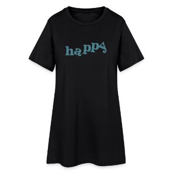 CONTENT - Robe T-shirt Femme - noir - Devant