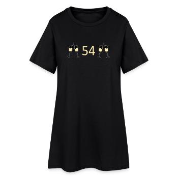 54e anniversaire 54 ans 54 numéro 54 - Robe T-shirt Femme - noir - Devant