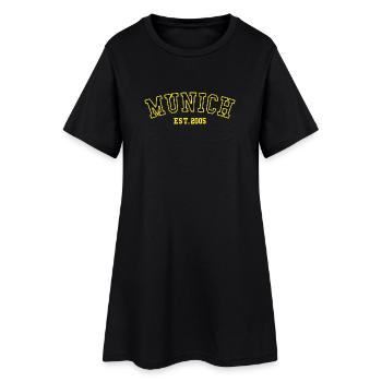 Munich_Est_2005 - Frauen T-Shirt-Kleid - Schwarz - Vorne