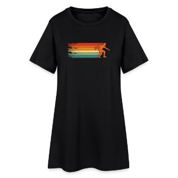 Boule retro Petanque Boule Boule player - Women’s T-Shirt Dress - black - Front