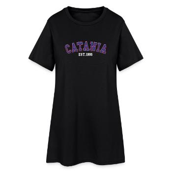 Catania gegründet 1995 - Frauen T-Shirt-Kleid - Schwarz - Vorne