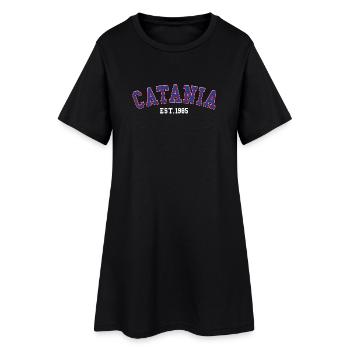 Catania gegründet 1985 - Frauen T-Shirt-Kleid - Schwarz - Vorne