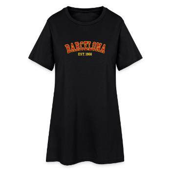 Barcelone fondée en 1966 - Robe T-shirt Femme - noir - Devant