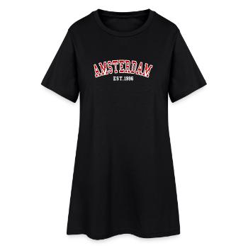 Amsterdam Est. 1996 - Women’s T-Shirt Dress - black - Front
