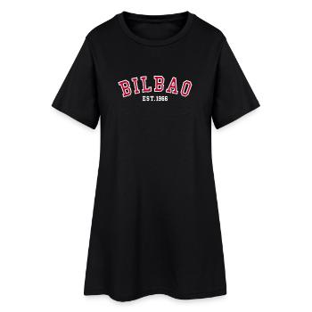 Bilbao Est. 1966 - Women’s T-Shirt Dress - black - Front