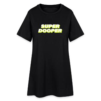 SUPER DOOPER - Robe T-shirt Femme - noir - Devant