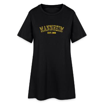 Fondée à Mannheim en 1966 - Robe T-shirt Femme - noir - Devant