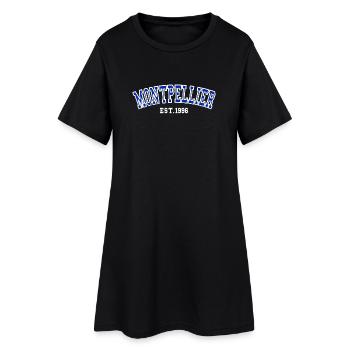Montpellier gegründet 1996 - Frauen T-Shirt-Kleid - Schwarz - Vorne