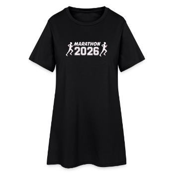 marathon_2026_frauen- - Robe T-shirt Femme - noir - Devant