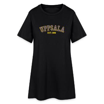 Uppsala fondée en 1986 - Robe T-shirt Femme - noir - Devant
