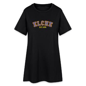 Elche gegründet 1976 - Frauen T-Shirt-Kleid - Schwarz - Vorne
