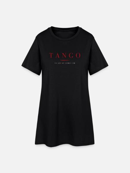 Tango the art of connection Dance - Women’s T-Shirt Dress - black