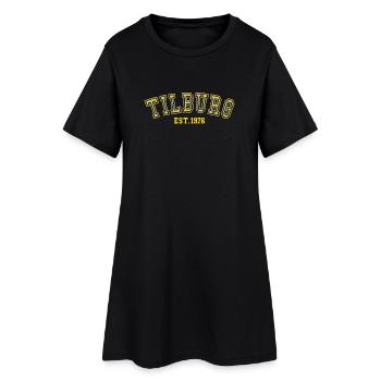 Tilburg gegründet 1976 - Frauen T-Shirt-Kleid - Schwarz - Vorne