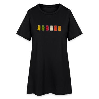 Gummi Bears - Women’s T-Shirt Dress - black - Front