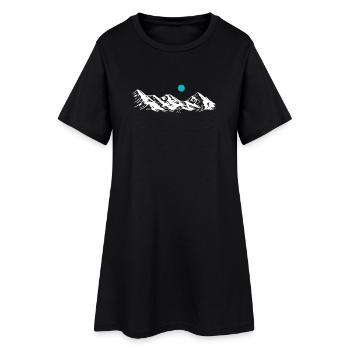 Silhouette de montagne Snowpeak Horizon - Robe T-shirt Femme - noir - Devant