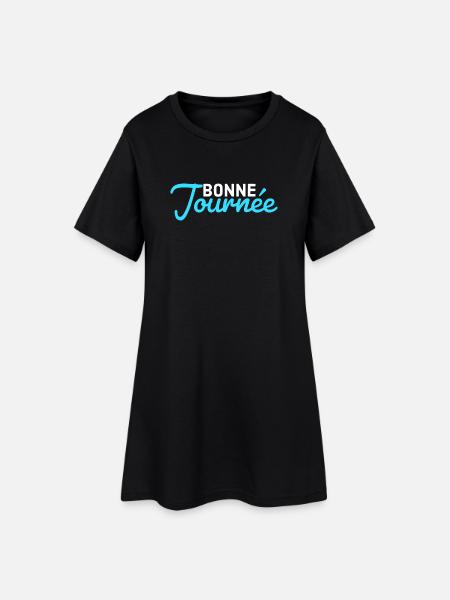 bonne journée - Robe T-shirt Femme - noir