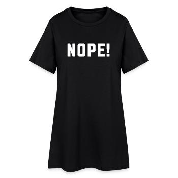 Nope! - Women’s T-Shirt Dress - black - Front