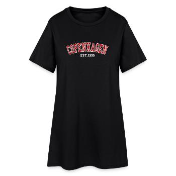 Copenhague Fondé en 1995 - Robe T-shirt Femme - noir - Devant