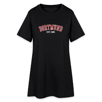 Aéroport de Dortmund 1985 - Robe T-shirt Femme - noir - Devant