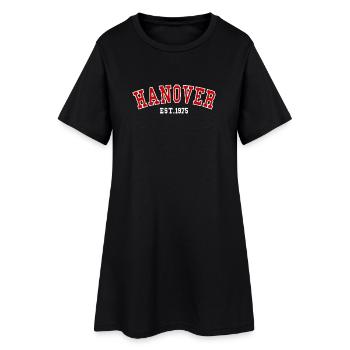 Hannover Est. 1975 - Frauen T-Shirt-Kleid - Schwarz - Vorne