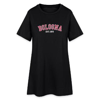 Bologne Est. 1975 - Robe T-shirt Femme - noir - Devant