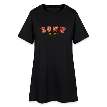 Bonn gegründet 1965 - Frauen T-Shirt-Kleid - Schwarz - Vorne