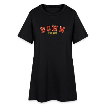 Bonn gegründet 1975 - Frauen T-Shirt-Kleid - Schwarz - Vorne