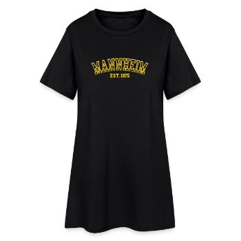 Mannheim Fondée en 1975 - Robe T-shirt Femme - noir - Devant
