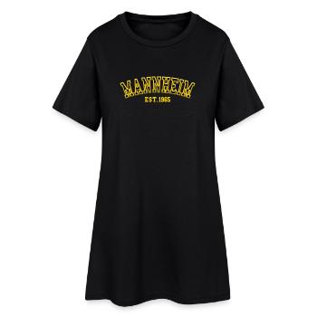 Mannheim Fondée en 1965 - Robe T-shirt Femme - noir - Devant