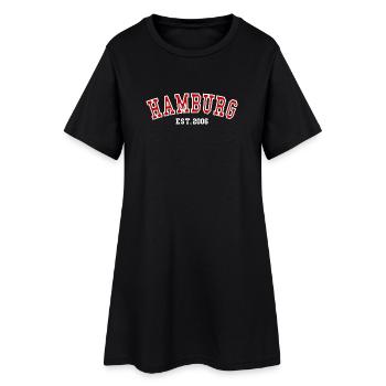 Hambourg fondée en 2006 - Robe T-shirt Femme - noir - Devant