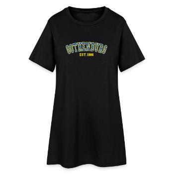 Göteborg gegründet 1986 - Frauen T-Shirt-Kleid - Schwarz - Vorne