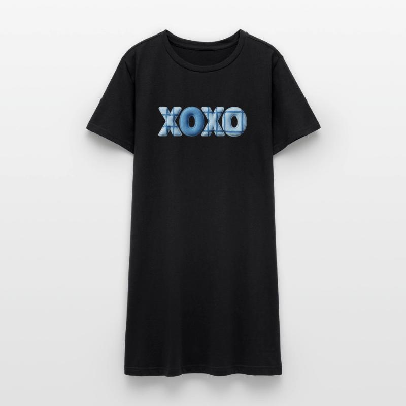 Look patchwork XOXO avec look tissu Robe T-shirt Femme