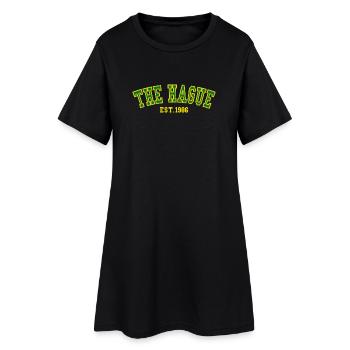 La Haye fondée en 1986 - Robe T-shirt Femme - noir - Devant