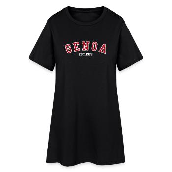 Genoa Est. 1976 - Women’s T-Shirt Dress - black - Front