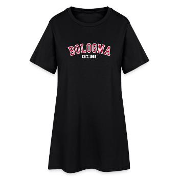 Bologne fondée en 1966 - Robe T-shirt Femme - noir - Devant